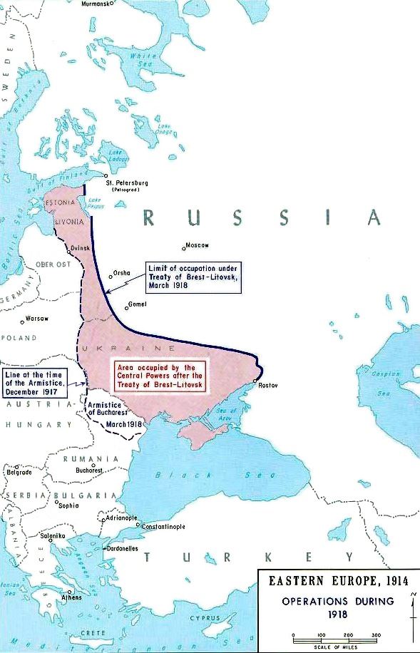《布列斯特－立陶夫斯克条约》割地