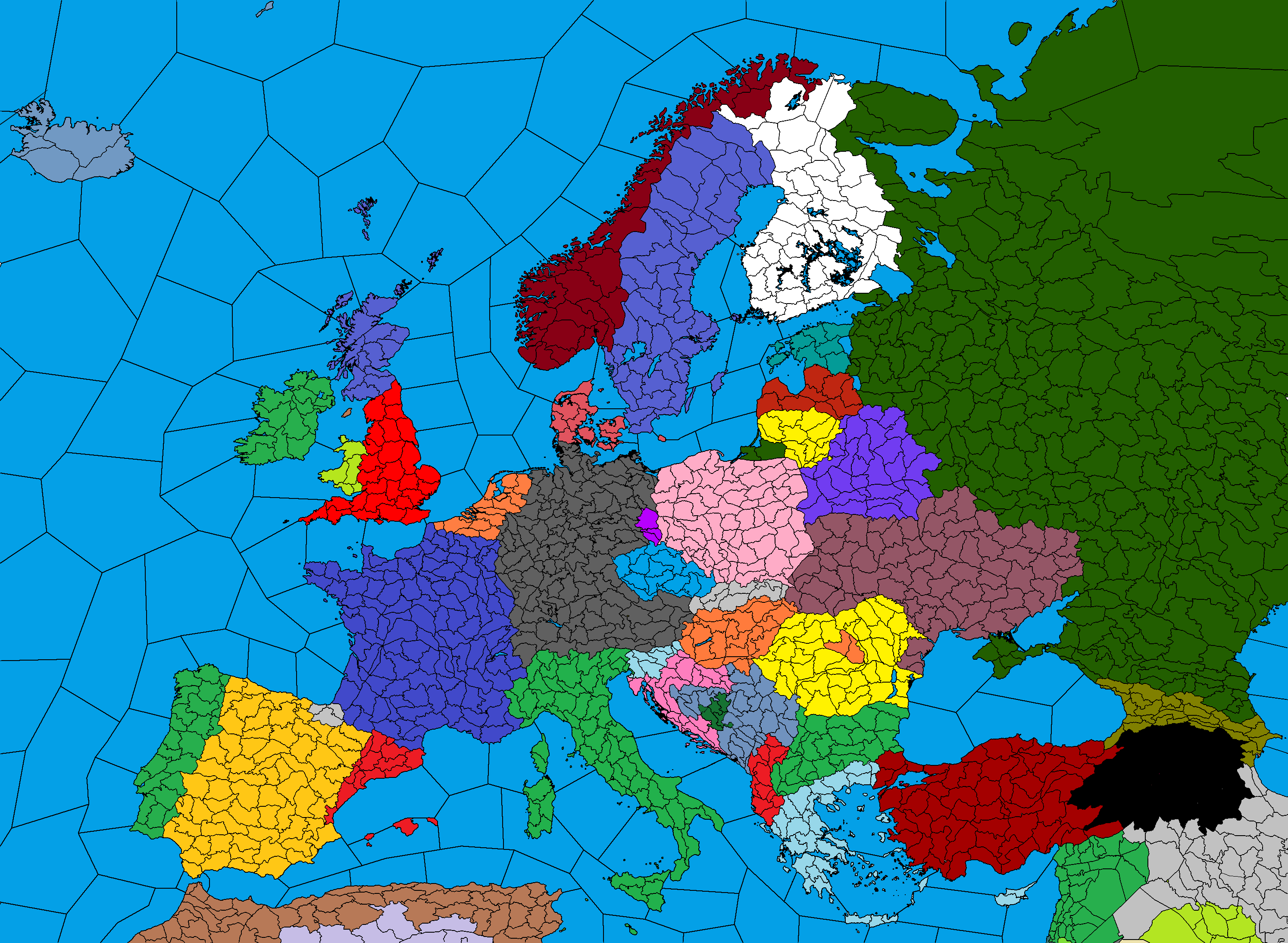 完美欧洲地图