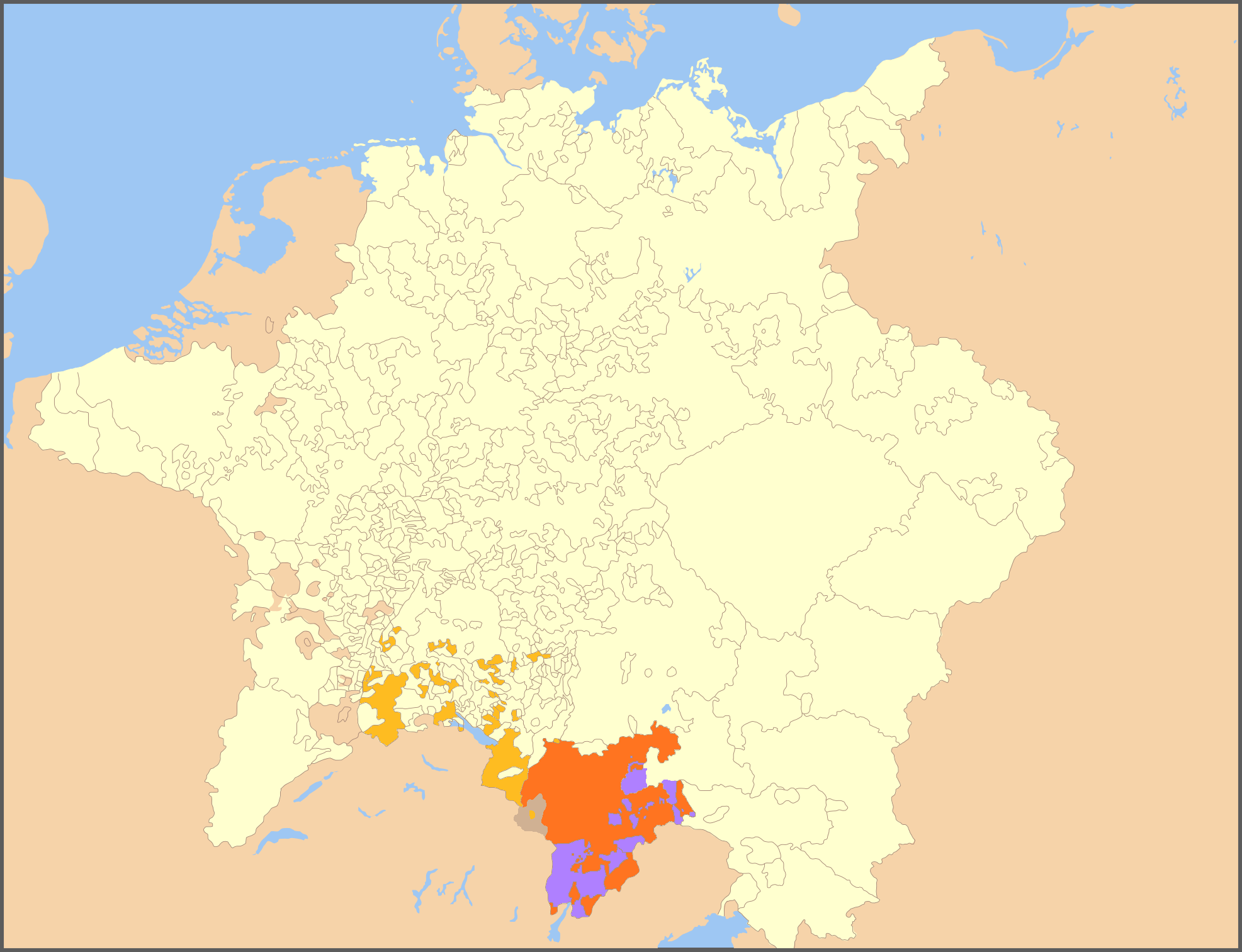 1648年蒂罗尔在帝国的位置