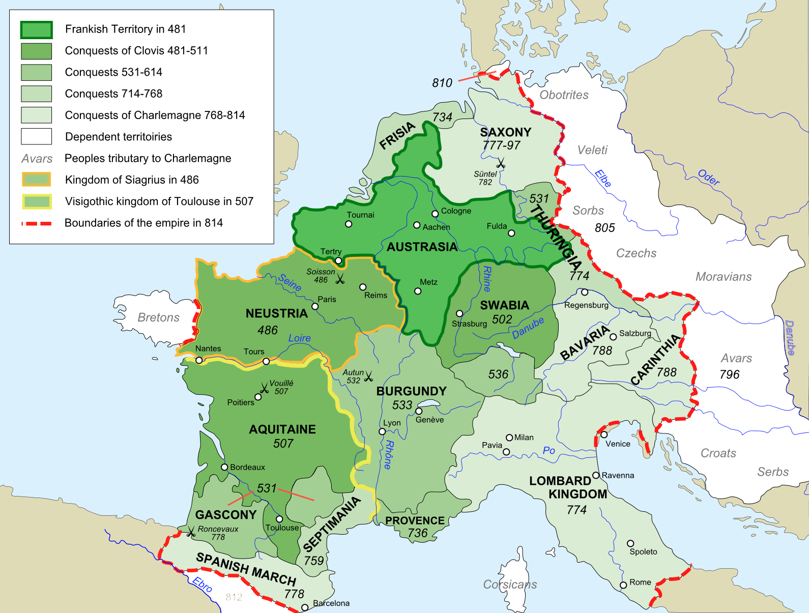 法兰克帝国（481~814）